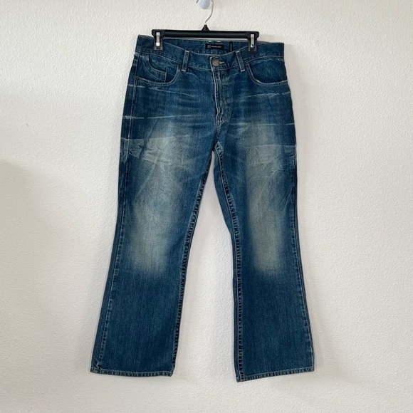 Inc Barcelona Men’s Denim Sz 33-30 Embroidered Back Pockets Distressed - Picture 1 of 11